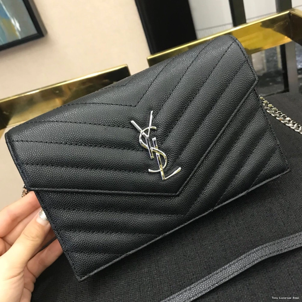 Tony Luxuries CHAIN YSL CASSANDRE WALLET MATELASSÉ 0815